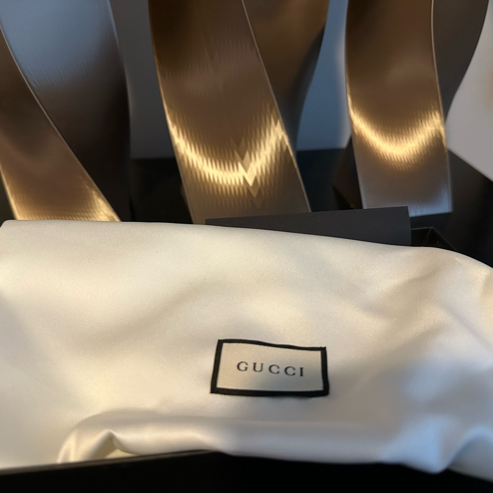 Gucci Dionysus Supermini Blue Leather Shoulder Bag GHW – Authentic Clutch - Picture 4 of 11